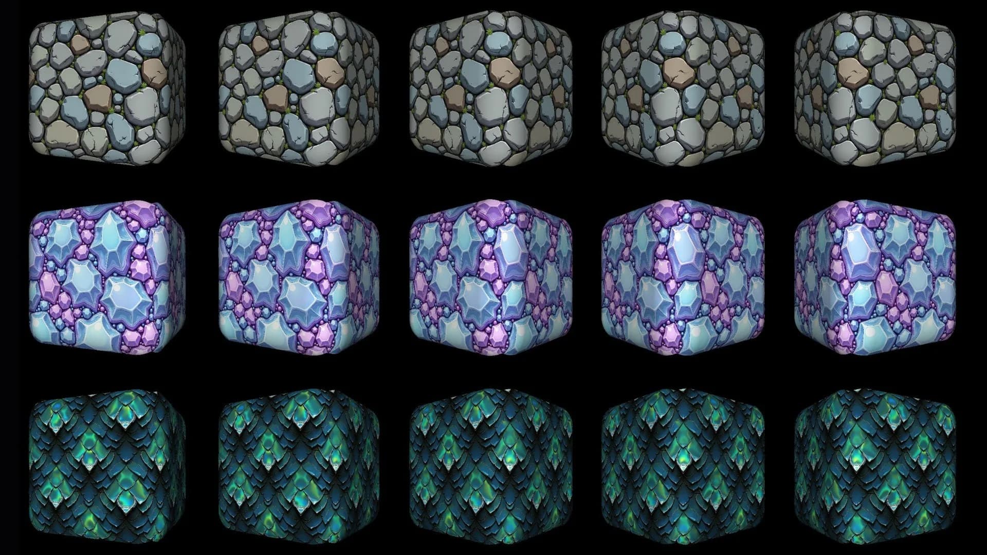 A Variety of Textures Generated on Scenario