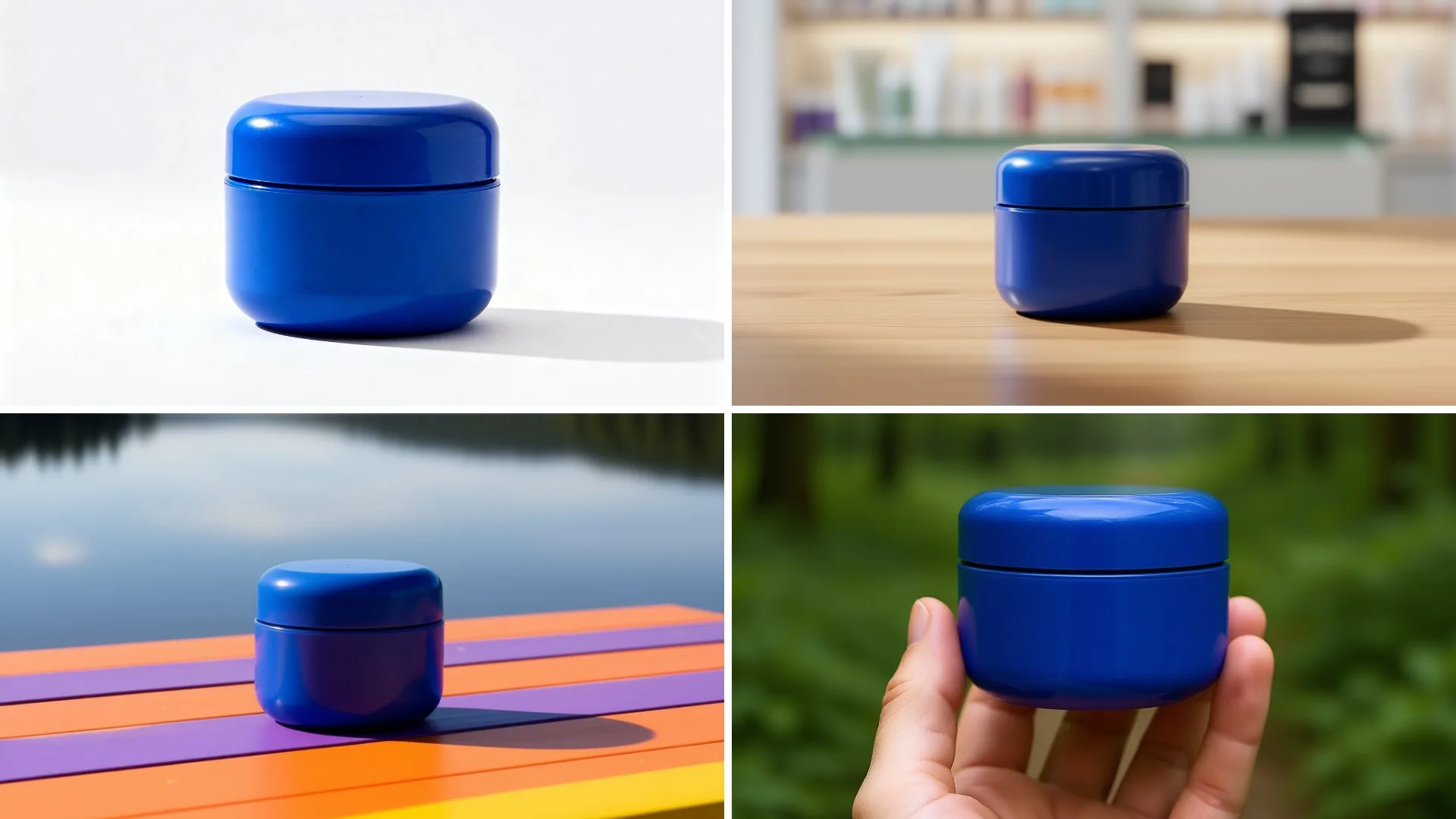 Multiple shots of the same product in different scenes using Qwen Edit.