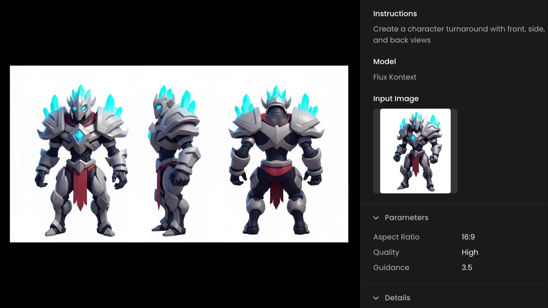Edit with Prompts Character Turnaround Workflow With Flux Kontext On Scenario