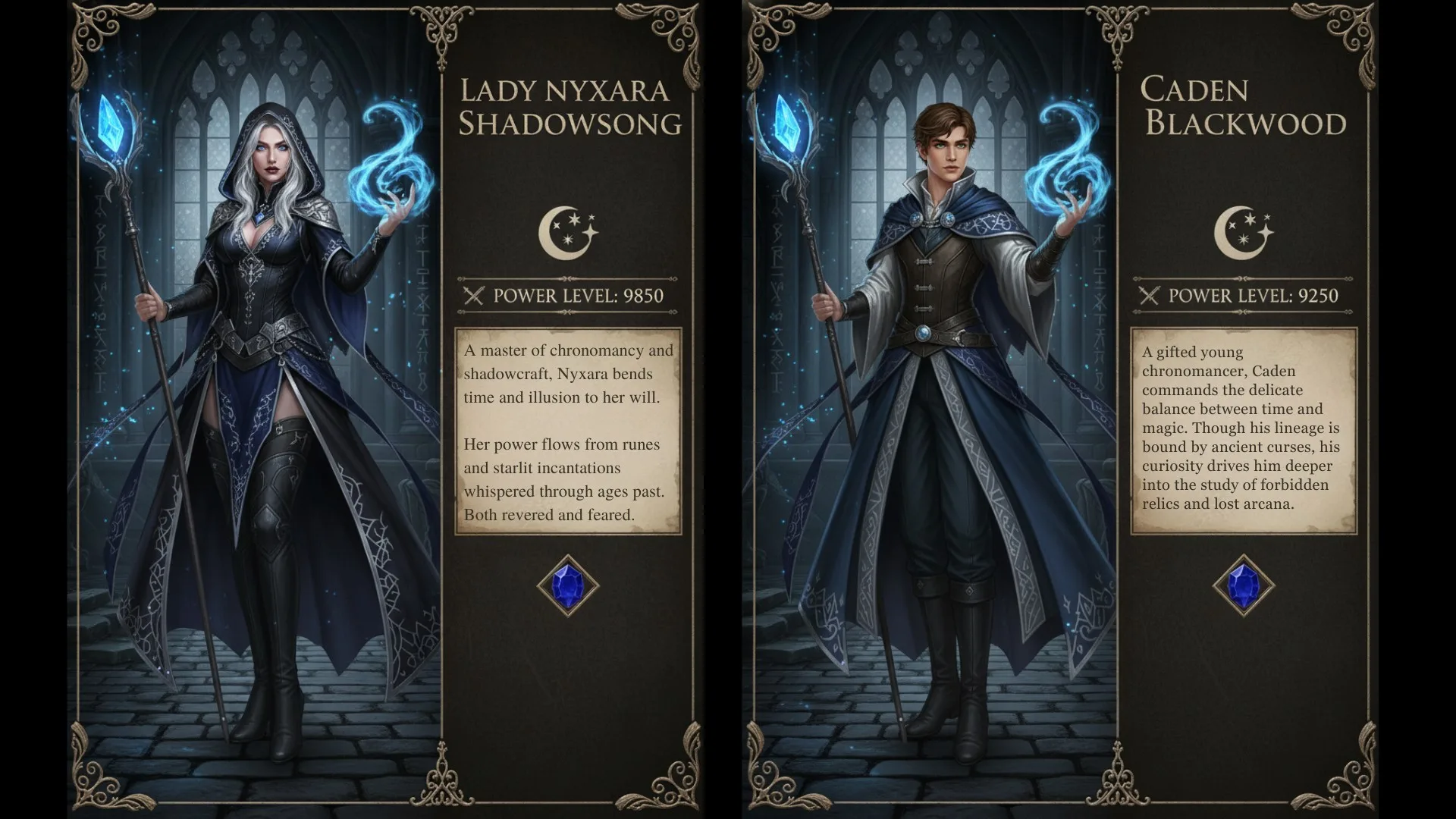 Character Card Variations Using Gemini 2.5 on Scenario