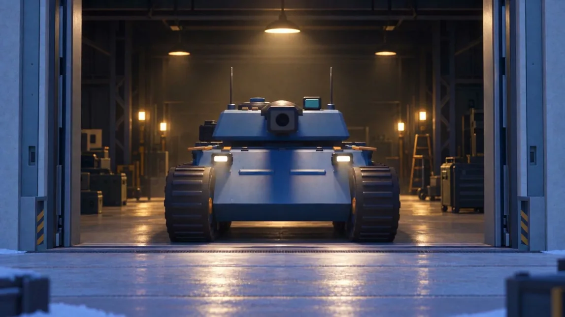 The last frame of the opening shot. Generated in Scenario, and the first thing anyone sees in the trailer.