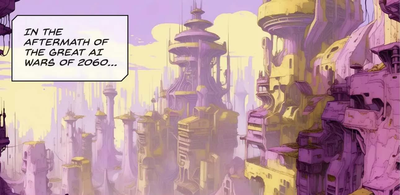 Comic book created with Scenario AI