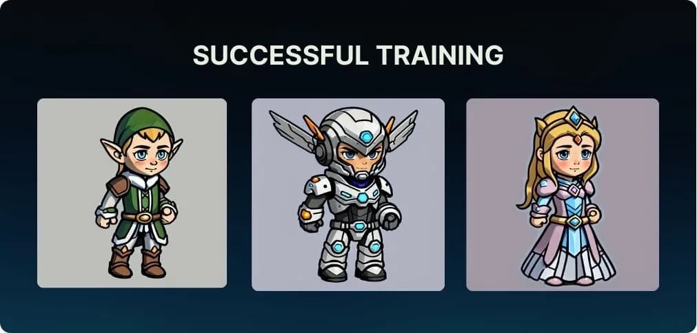 Generation sample for a successfully trained model