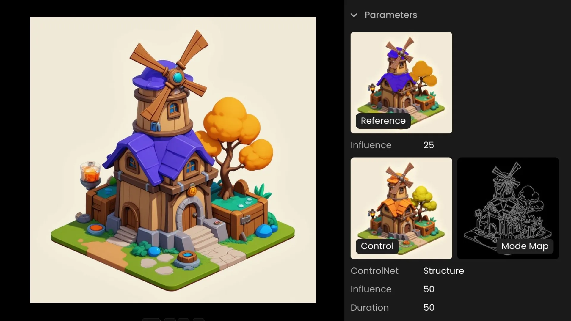 Dual Reference Mode on Scenario: Image‑to‑Image + ControlNet