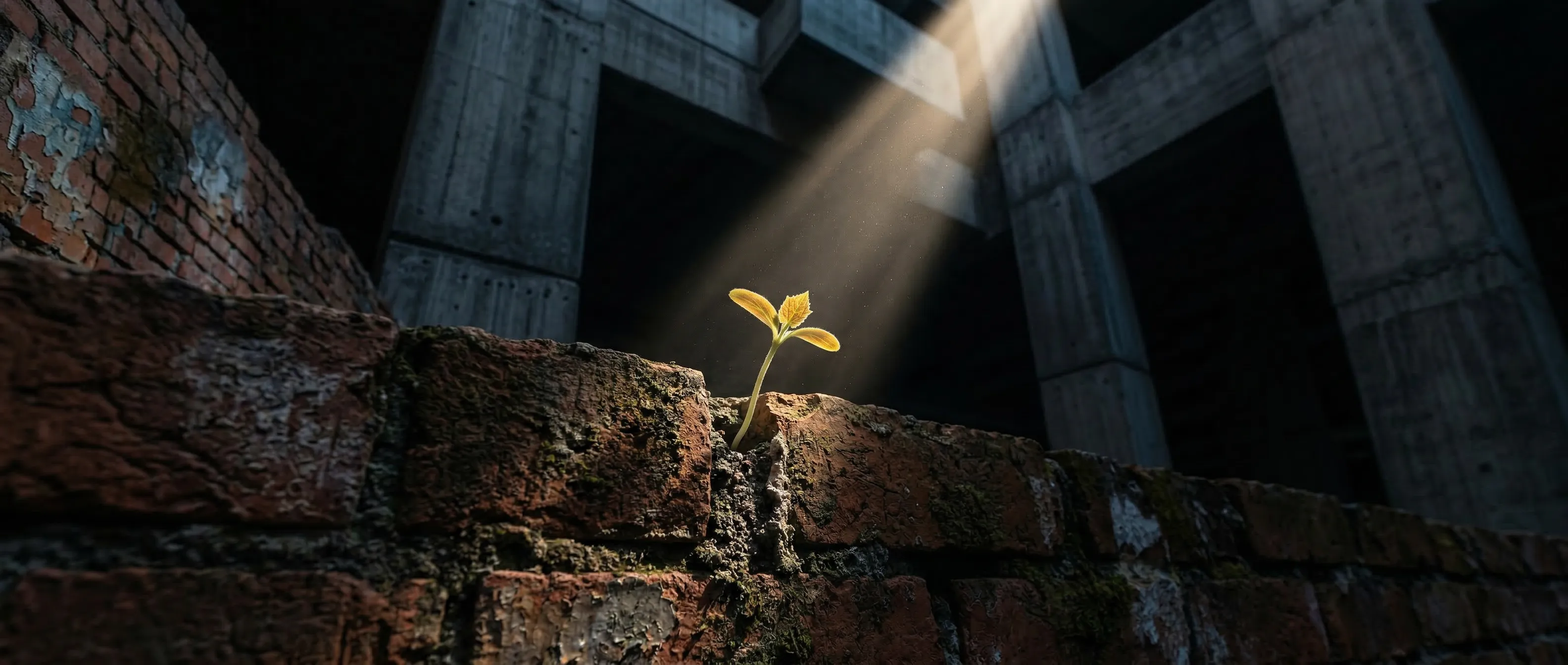 Lush tropical plant with vibrant green leaves