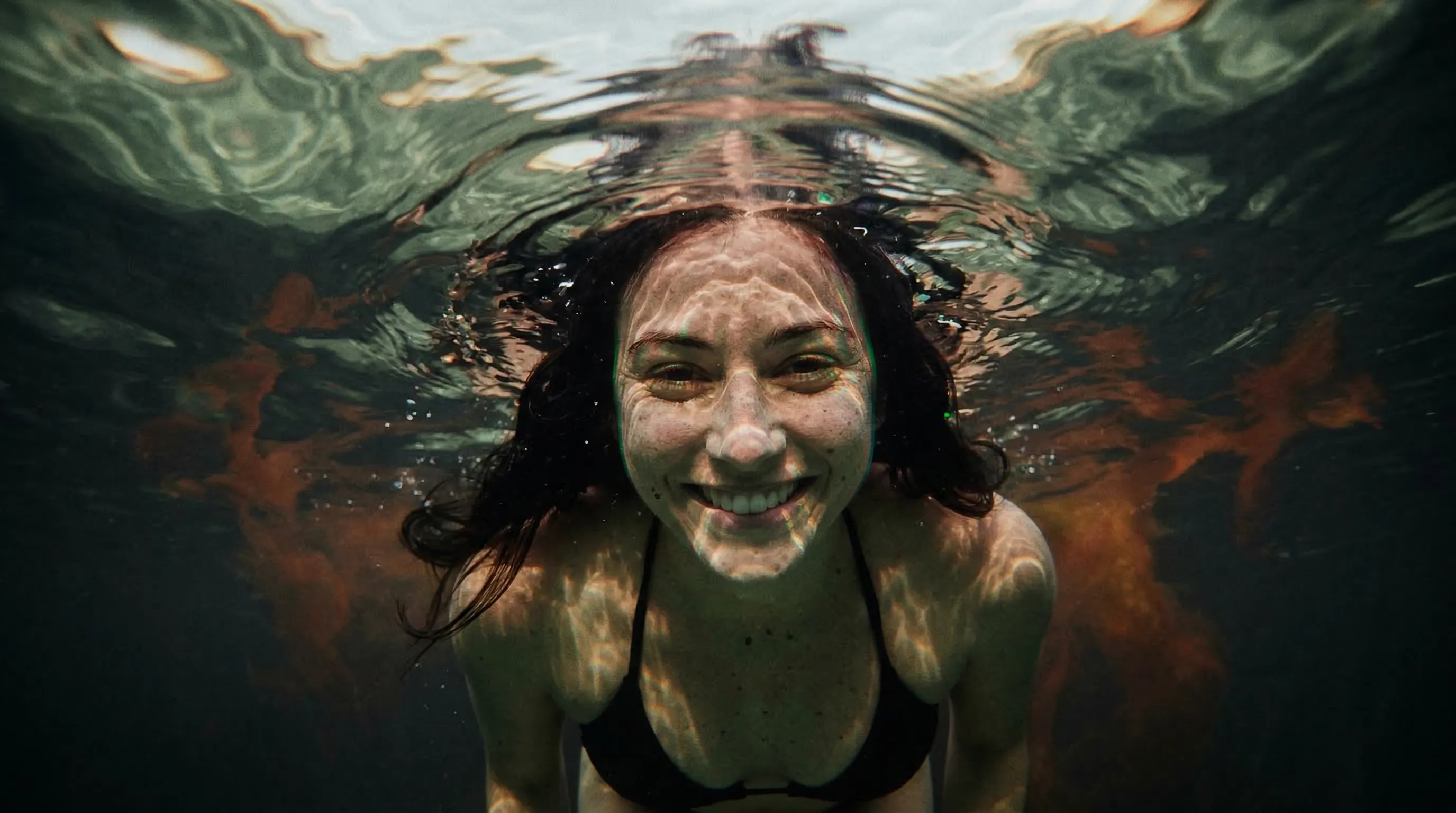 Flowing water-themed AI artwork