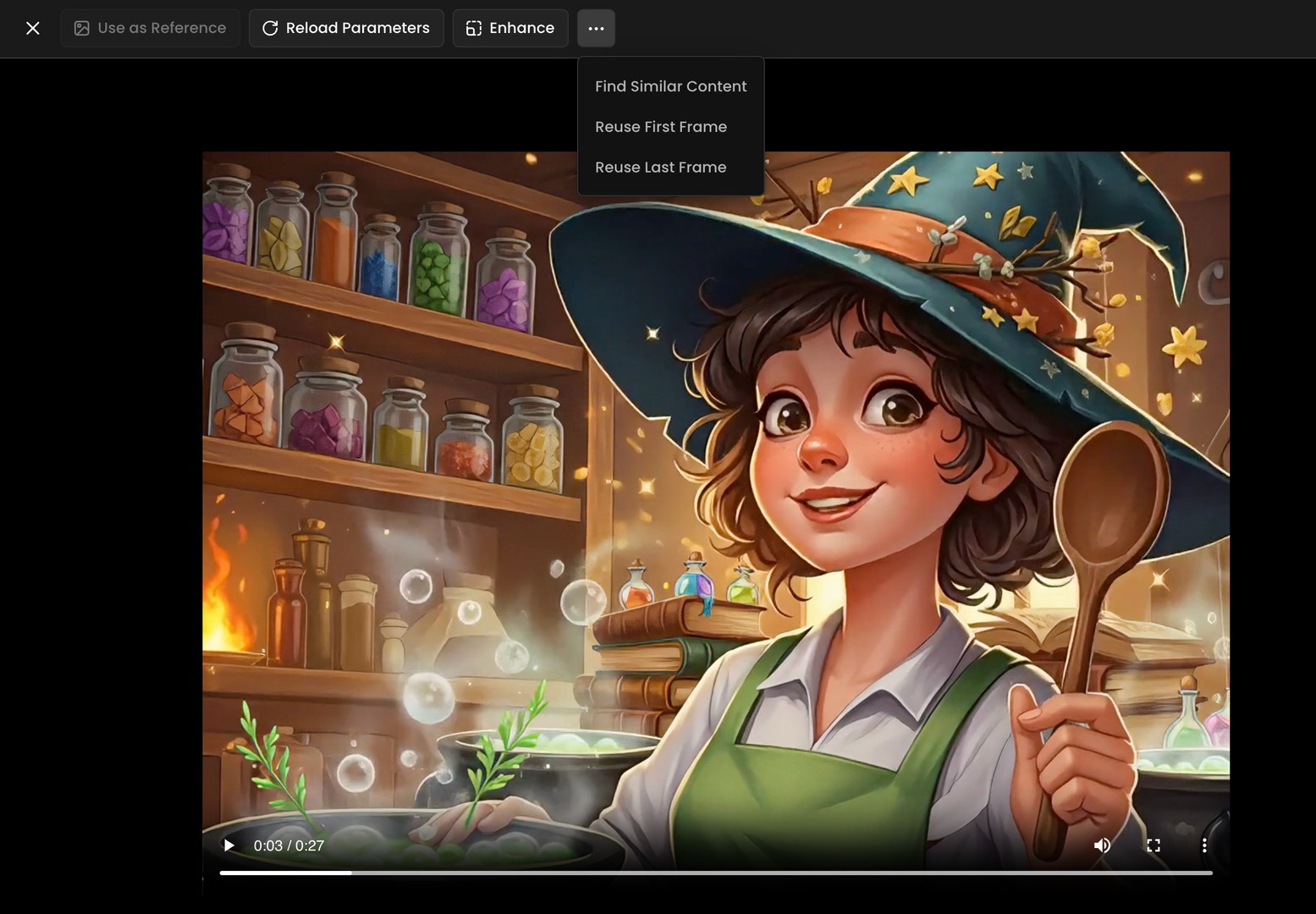 Whimsical illustration of a young female witch in a starry blue hat stirring a magical potion with herbs and colorful potion bottles in the background, perfect for fantasy storytelling blog posts.