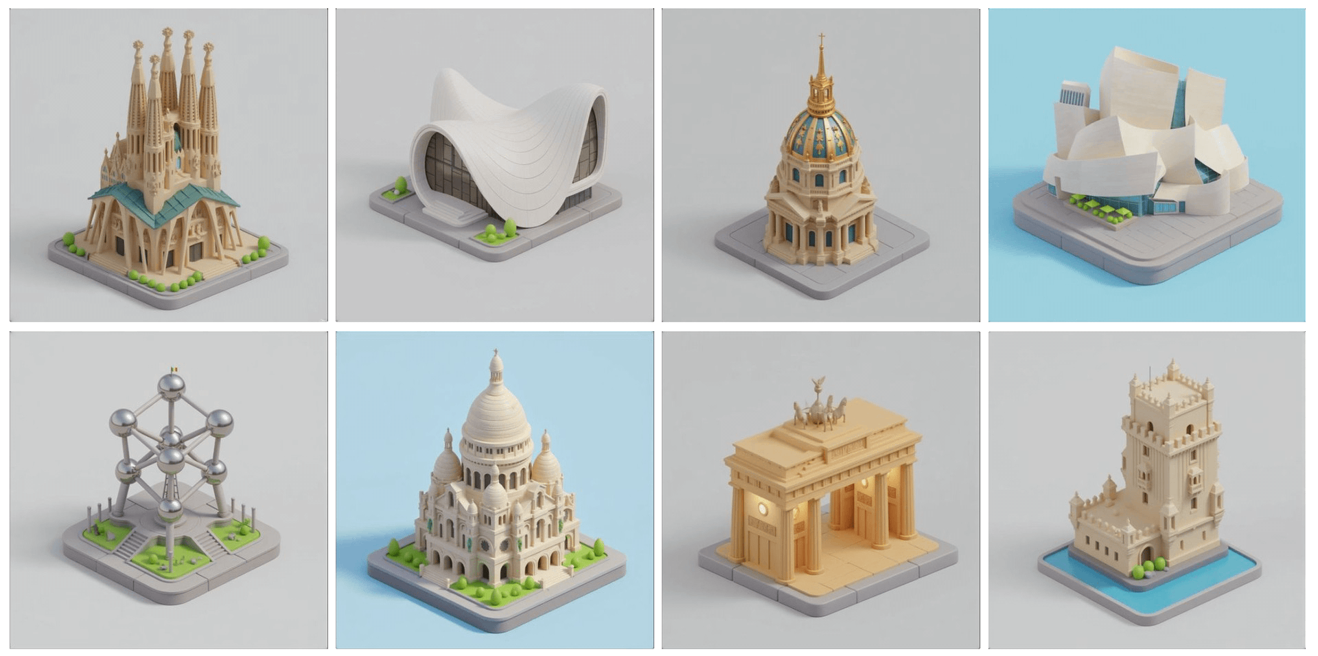 Consistent Isometric Tiles made with a Flux Kontext LoRA