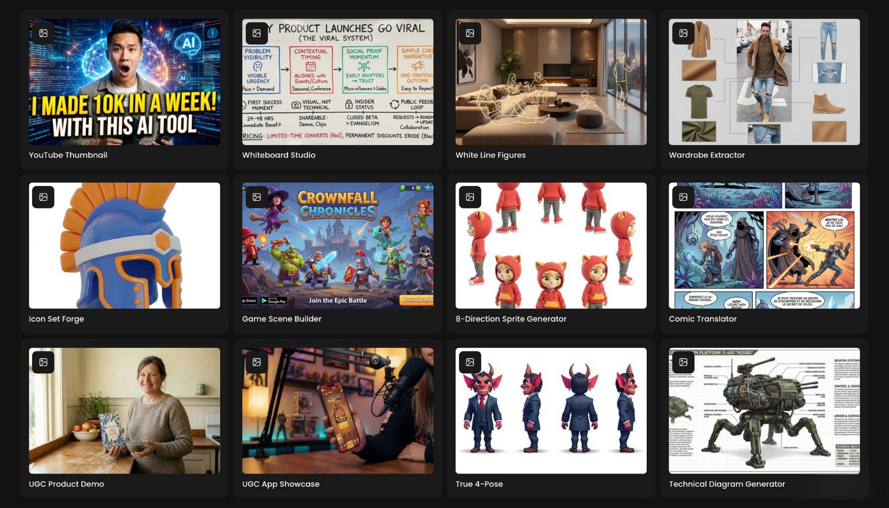 The Scenario Apps Page