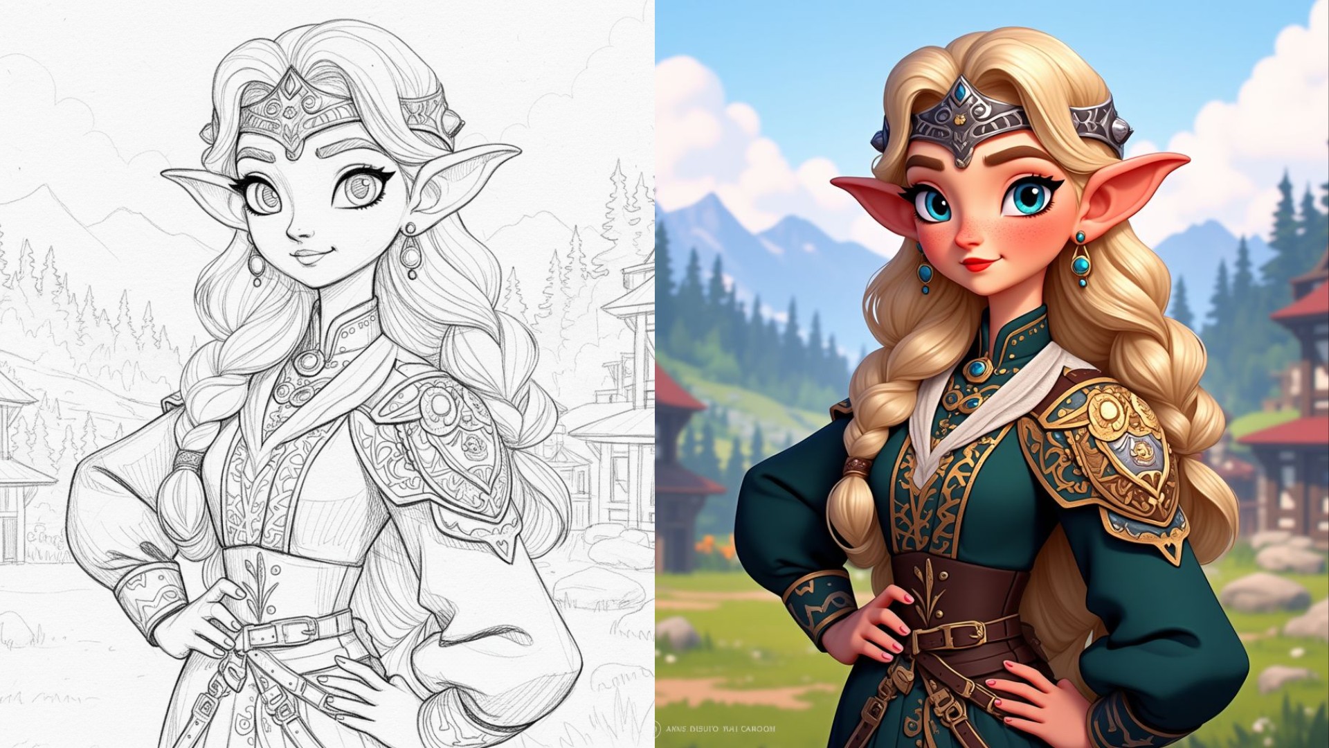 Sketch to Full-color Image On Scenario Using Flux Kontext Model Training