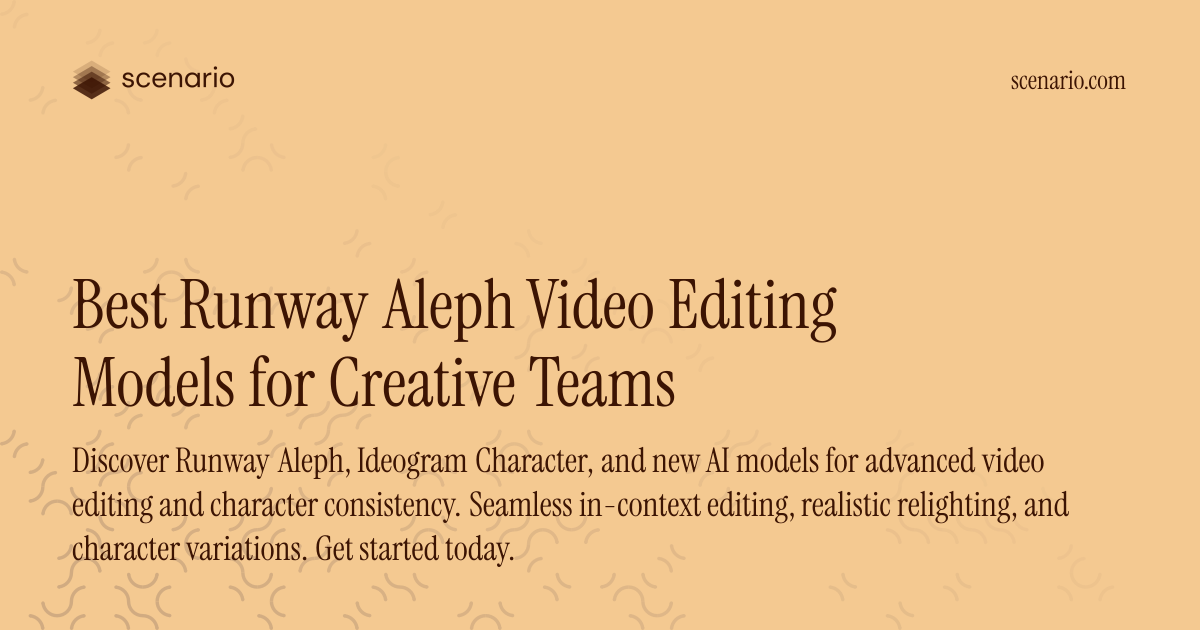 Best Runway Aleph Video Editing Models for Creative Teams — Scenario ...