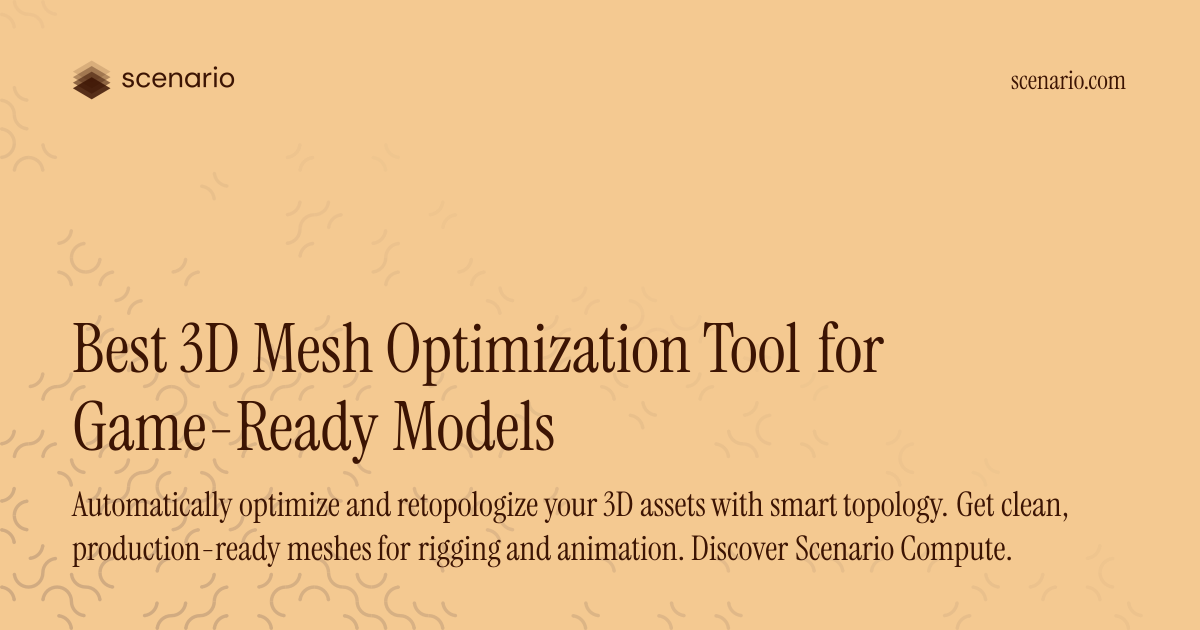 Best 3D Mesh Optimization Tool for Game-Ready Models — Scenario ...
