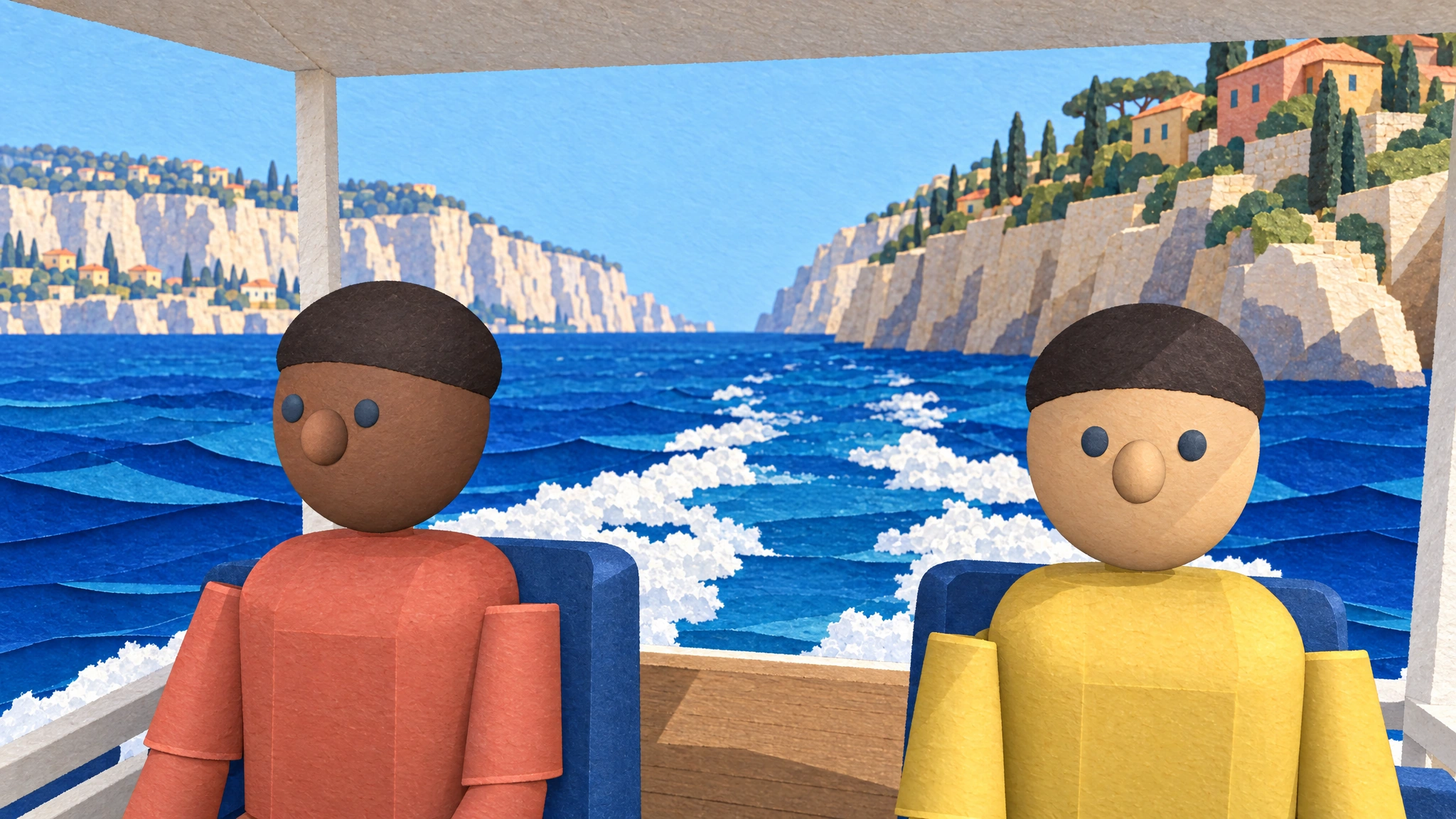 Stylized reference: Guest-seat glide