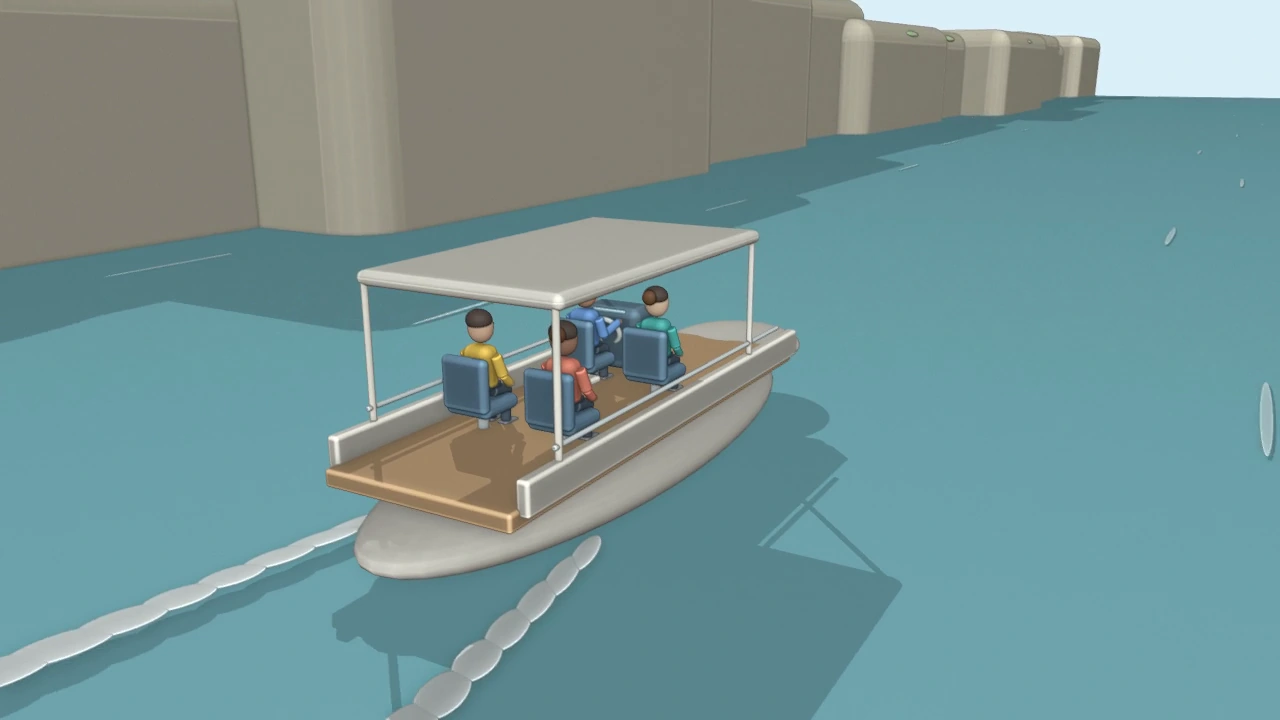 Blender source: Wake pullaway