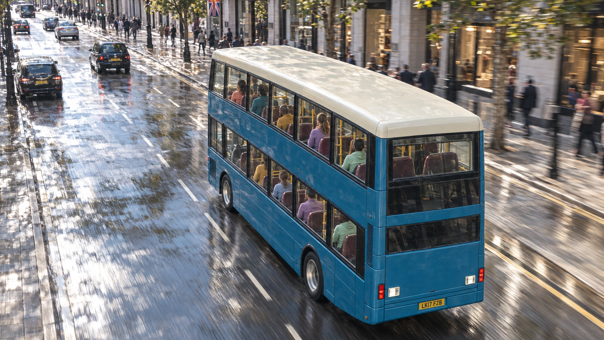 Realistic reference: Above the avenue