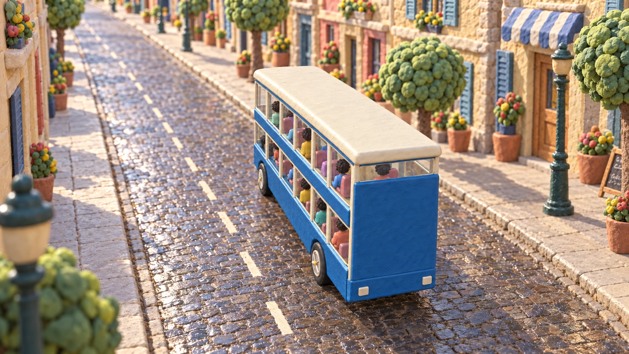 Stylized reference: Above the avenue