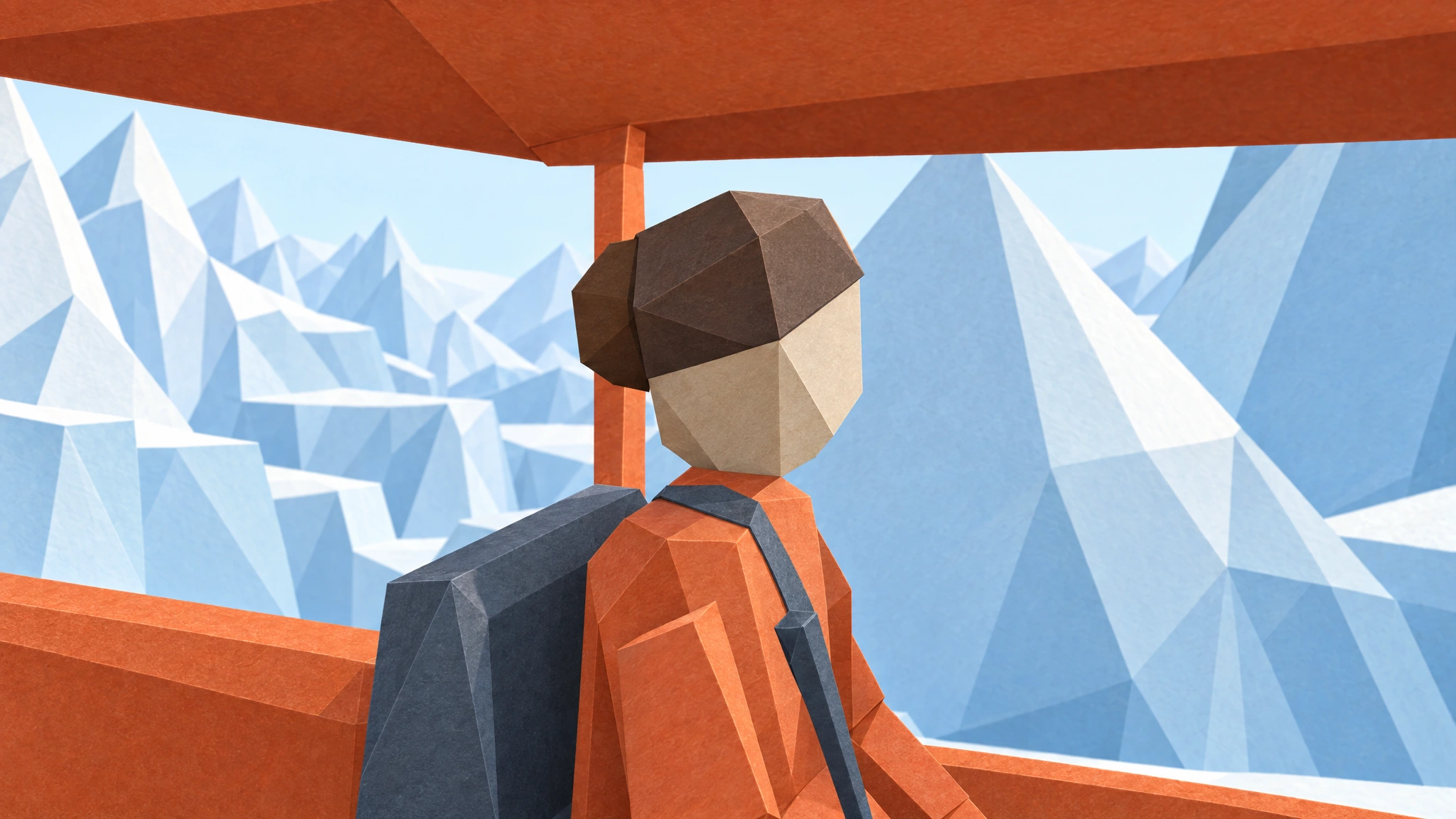 Stylized reference: Rescue-cabin glide