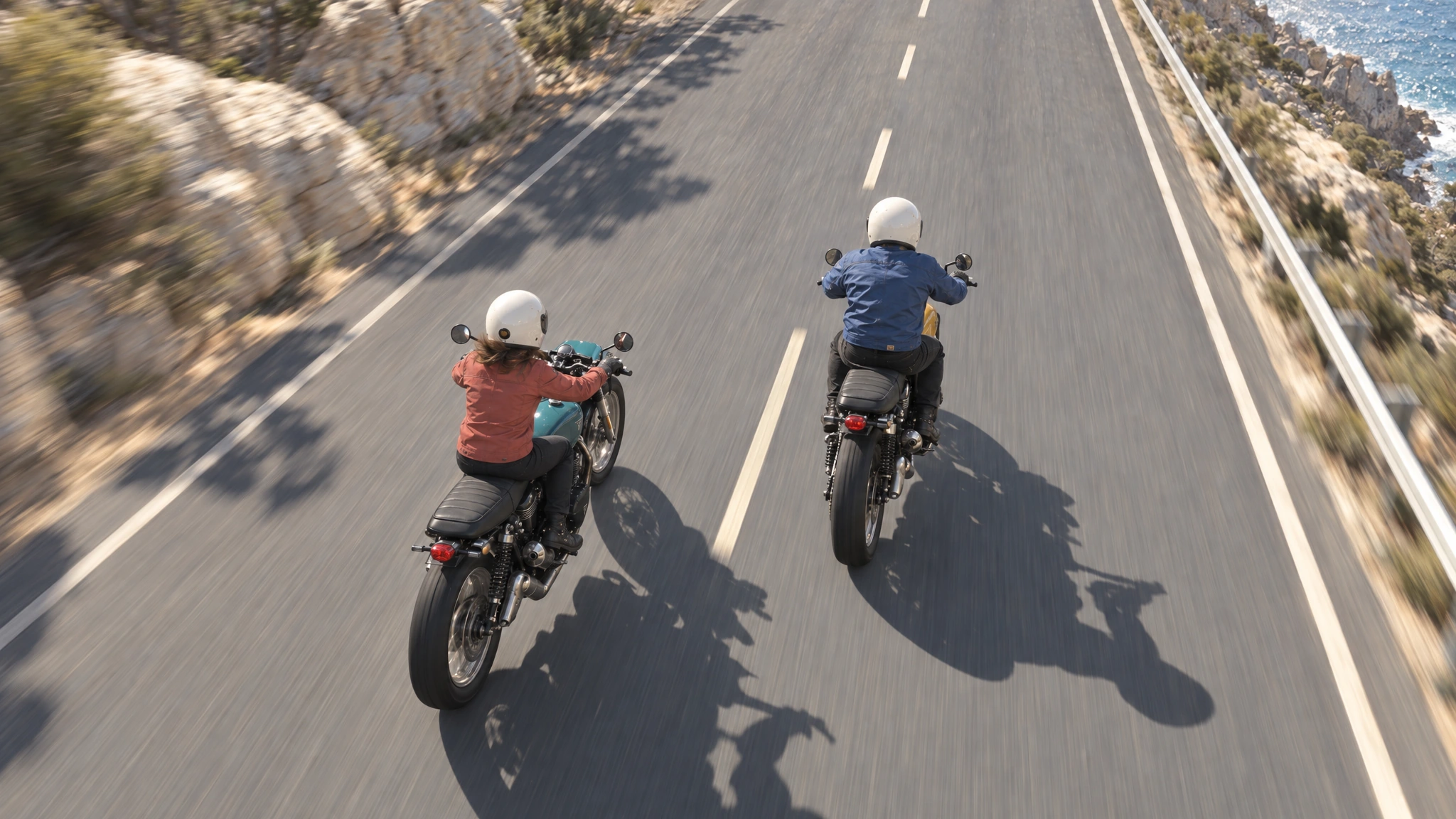 Realistic reference: Across both riders