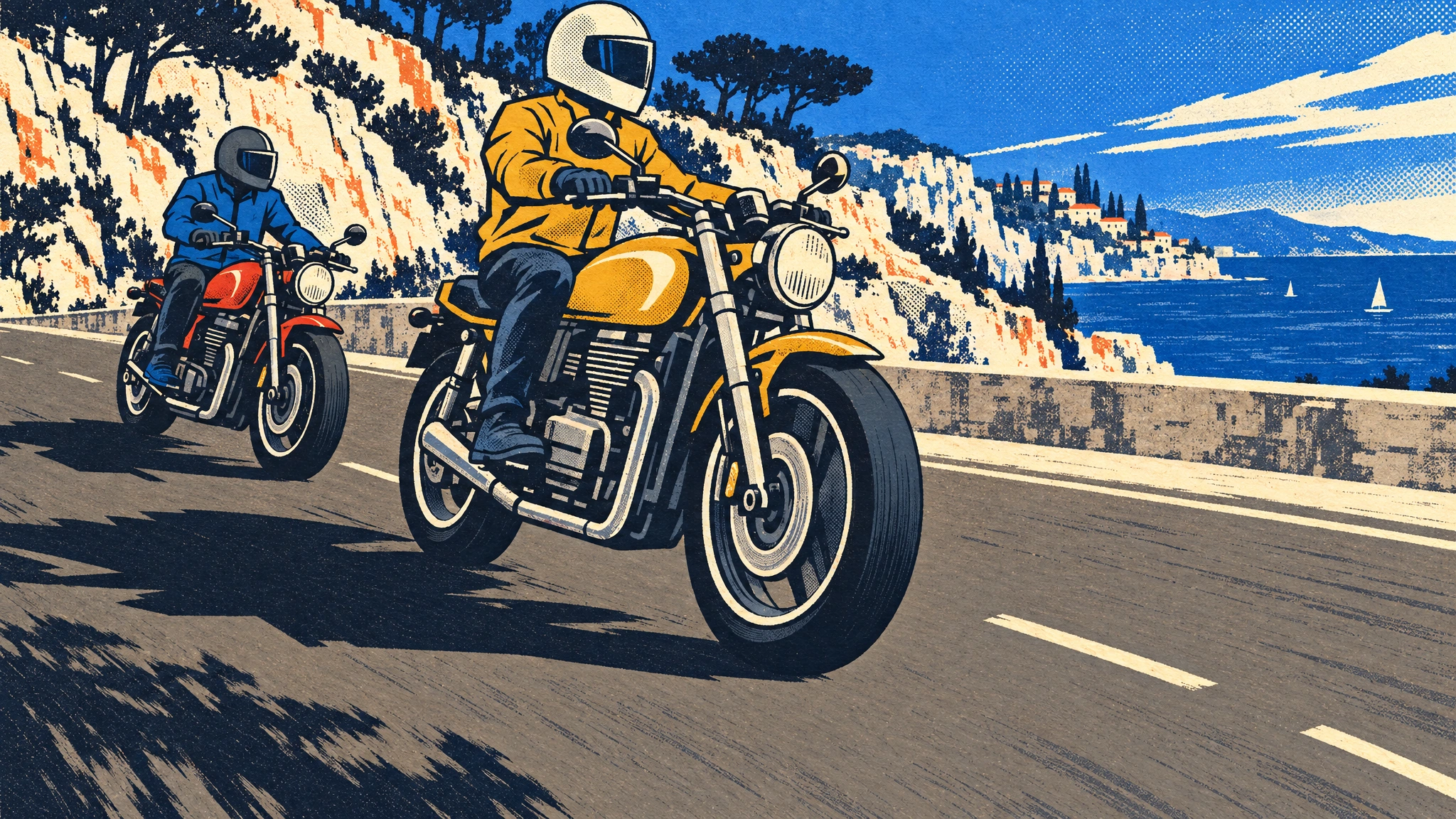 Ink & Asphalt: Motorcycle stylized identity master