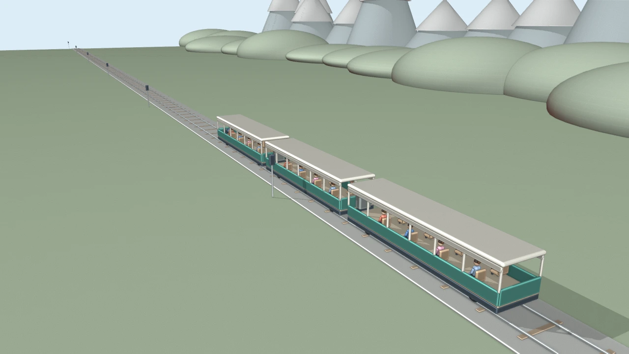 Original Blender frame 433: Rising pullaway
