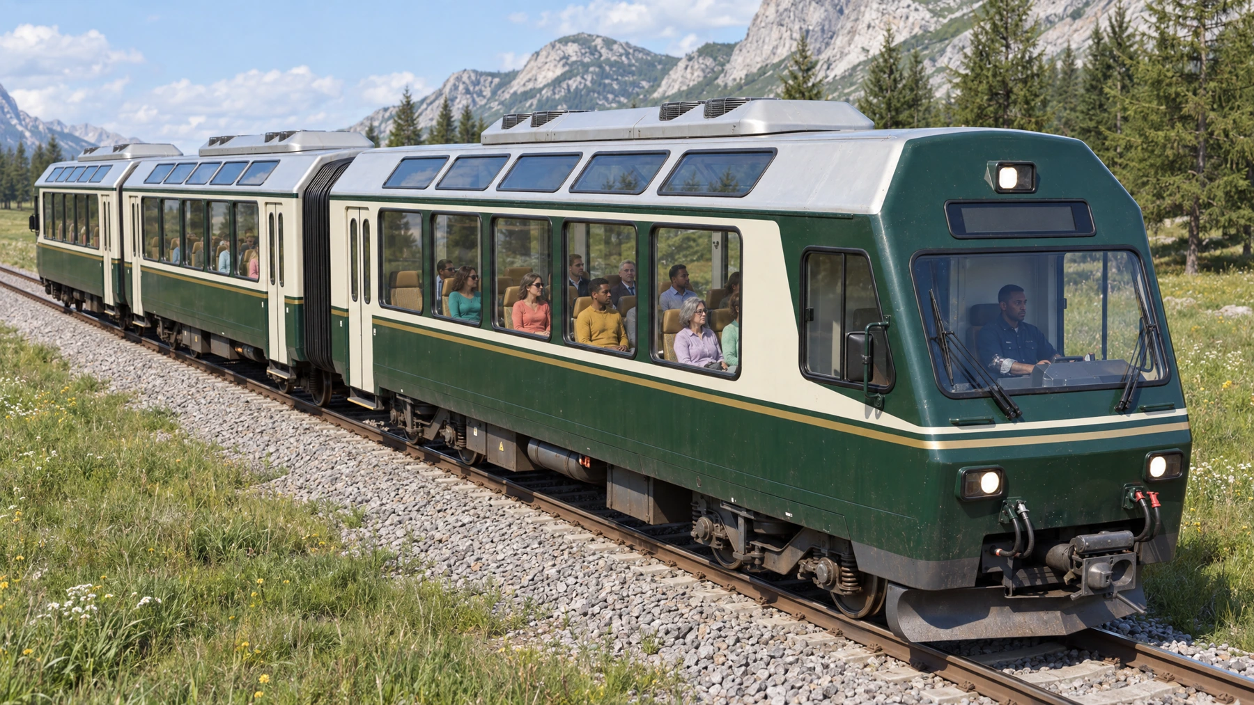 Train: the selected Sunburst identity master