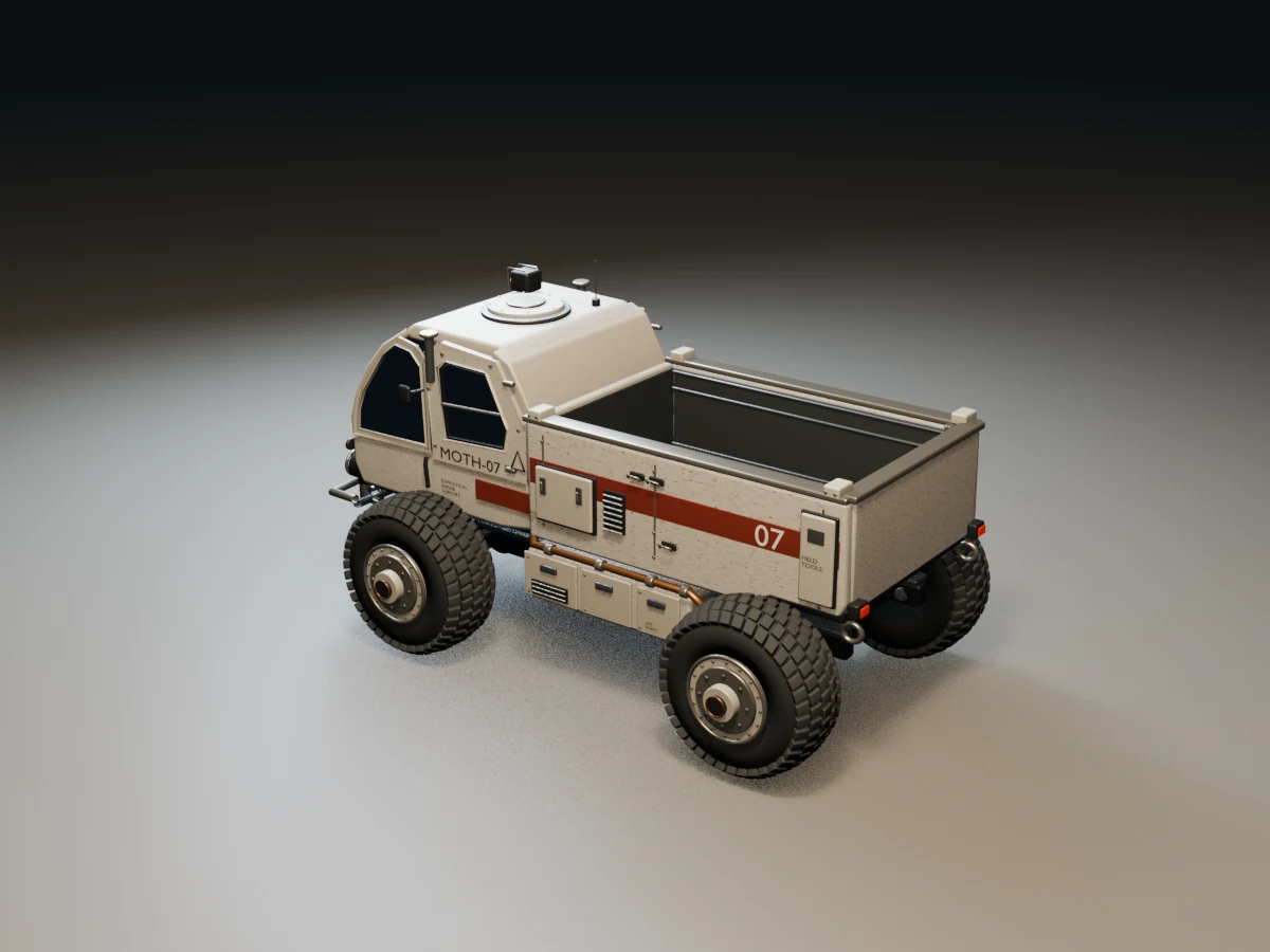 The reconstructed Astra rover rendered as a three-dimensional object