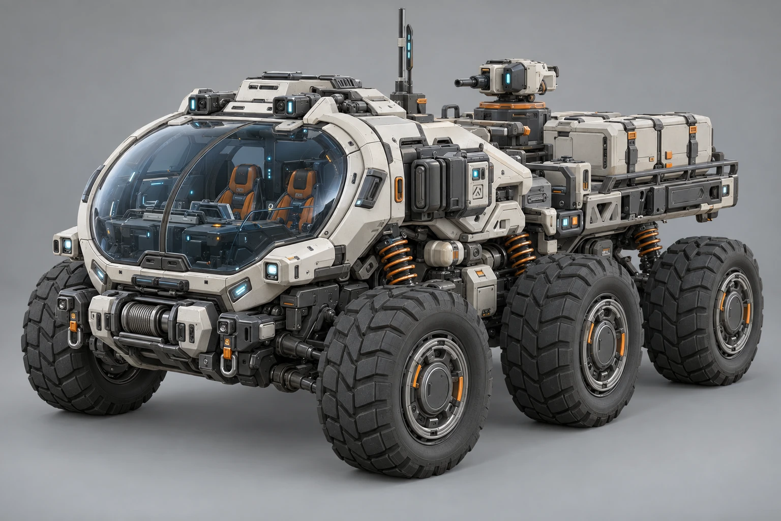 The original generated exploration rover concept
