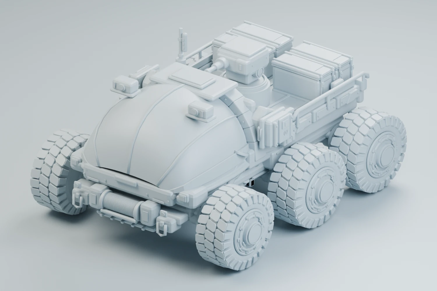 The rover parts during 3D reconstruction