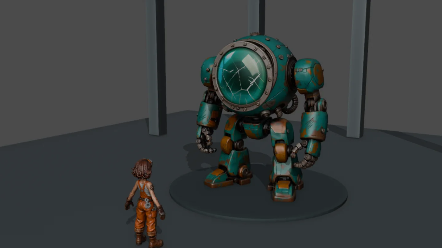 Original Blender staging view