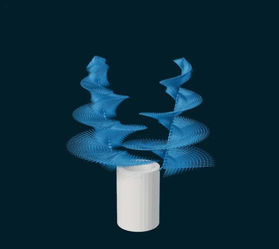 Christmas tree worm — 3D game asset