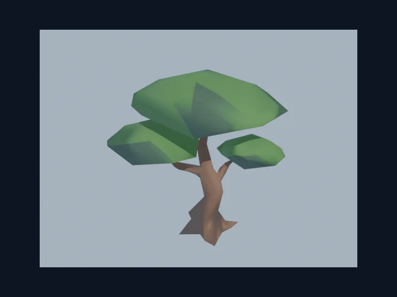 Low-poly tree
