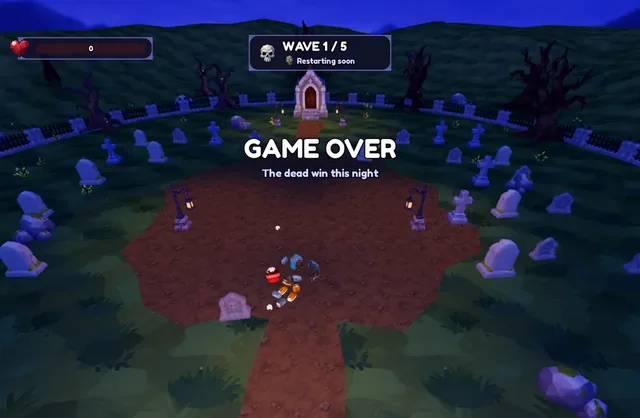 Playtest capture: death a gameover