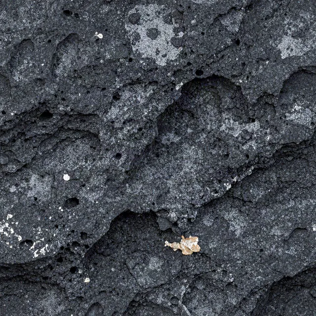 Dark porous basalt