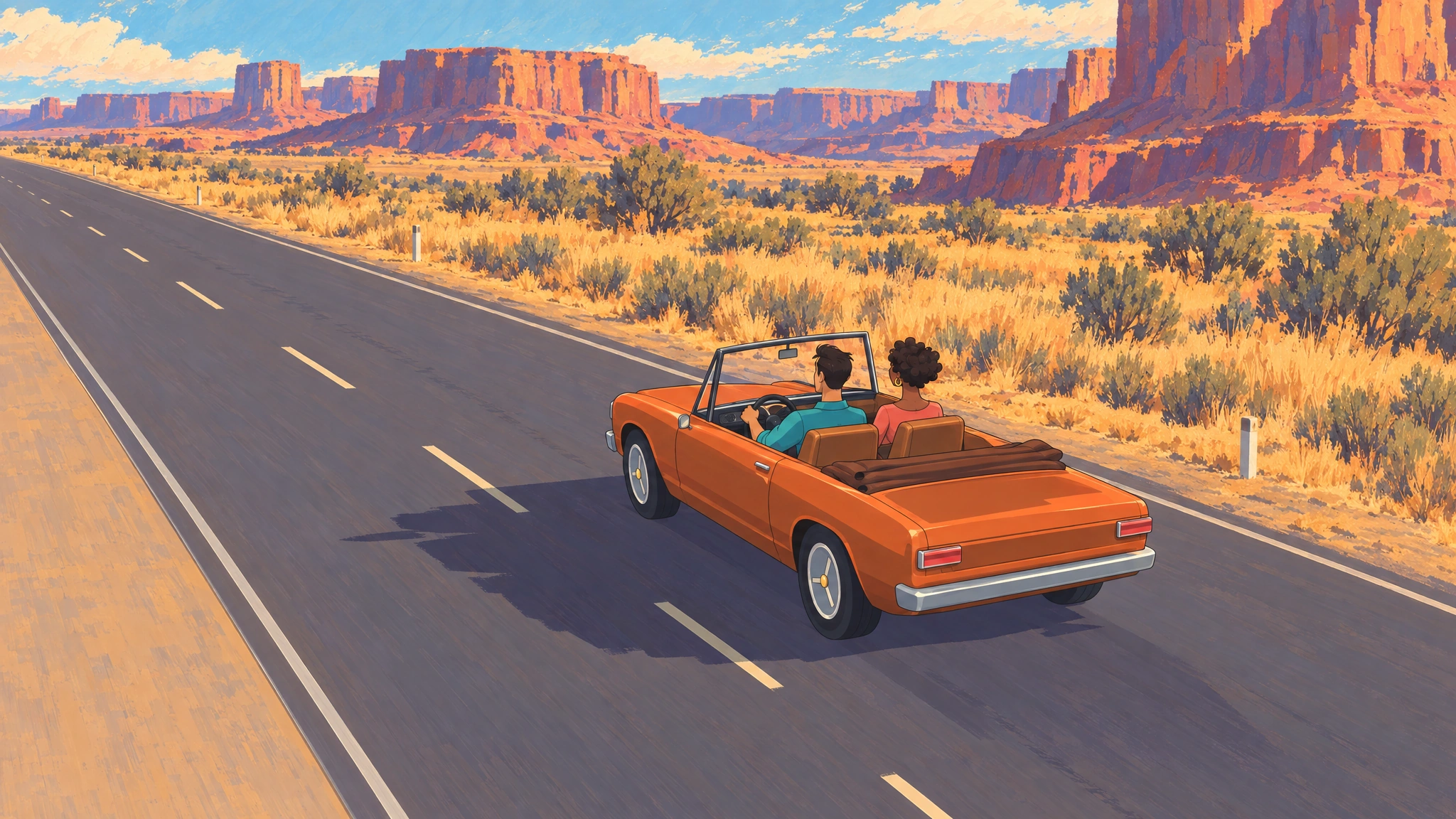 Stylized reference: Road to the horizon