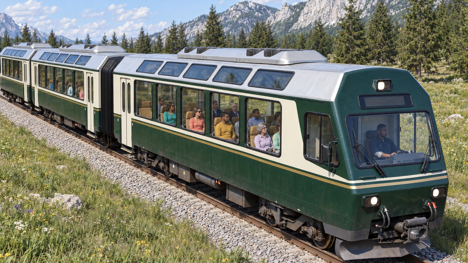 Descending track, derived from the same Sunburst train master