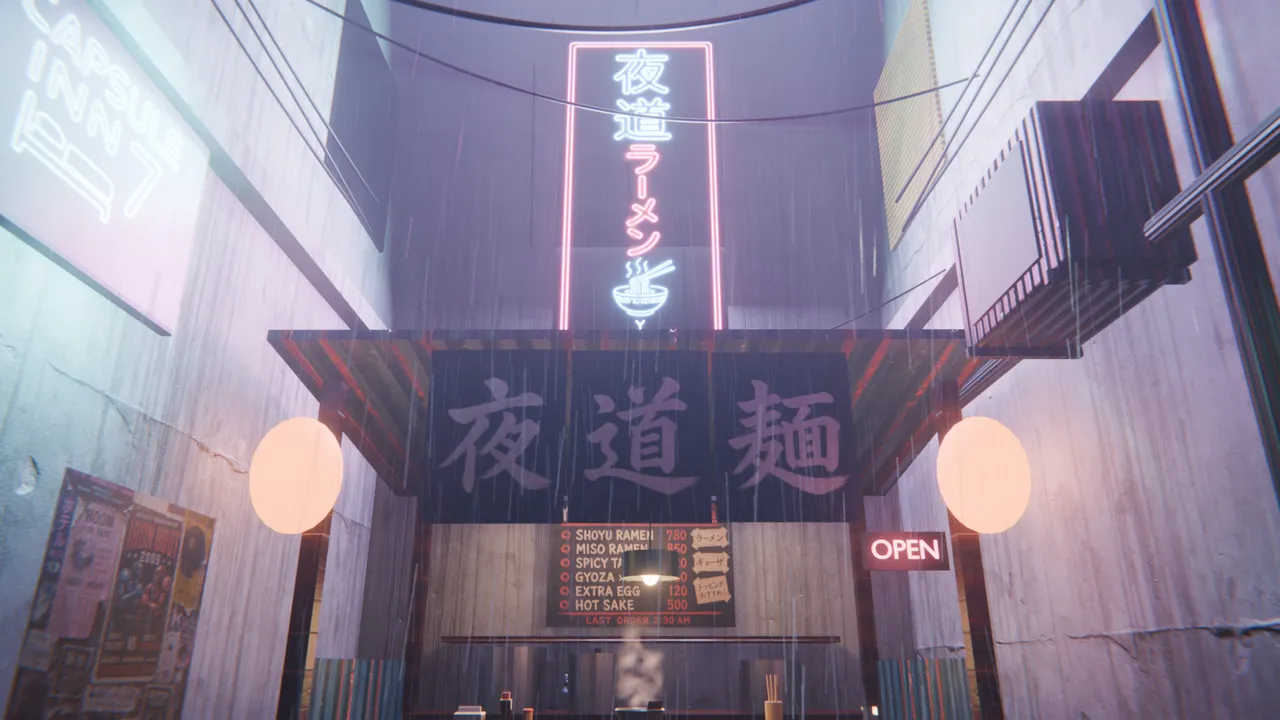 Frame 165: the sign locked on above the stand