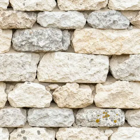 Dry-stone limestone wall texture