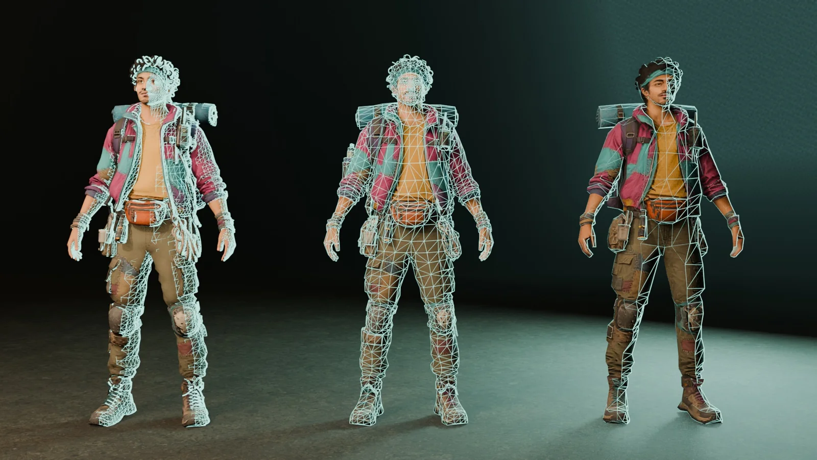 Generate three densities: actual production imagery