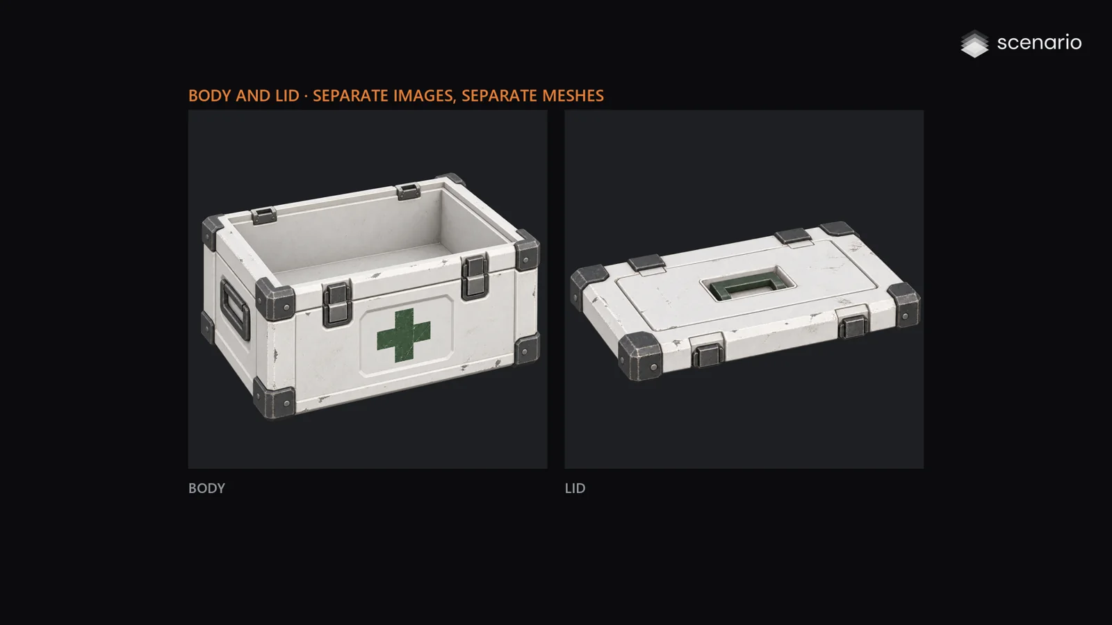 Keep moving parts separate: actual production imagery