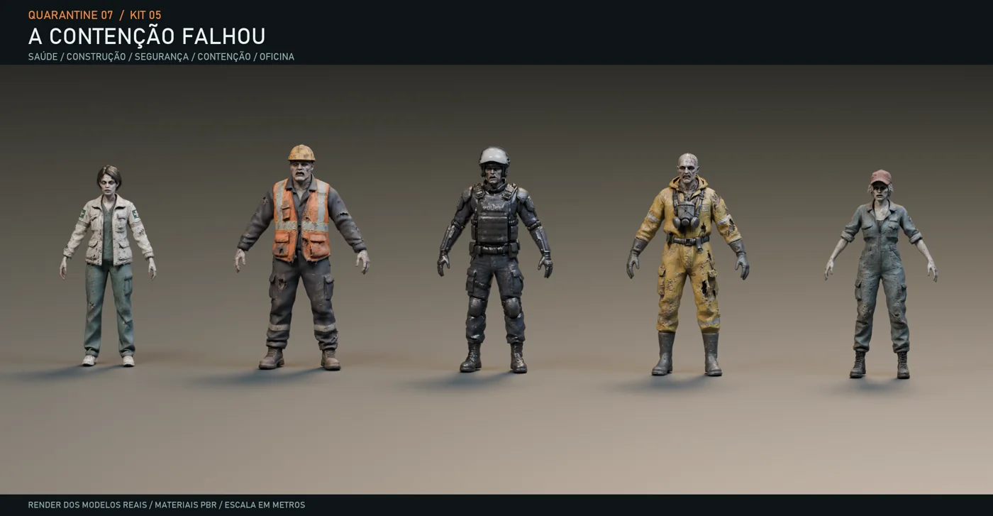 Closer look at the zombies kit