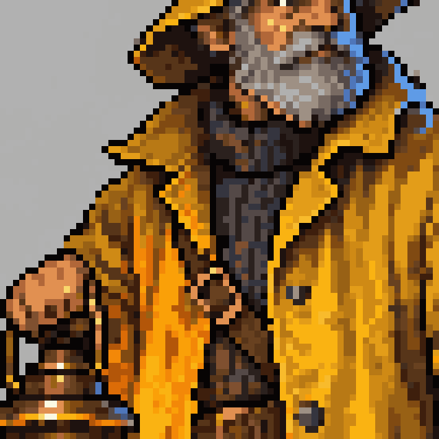The same close-up after Pixel Snapper: cleaner, at the model's own resolution