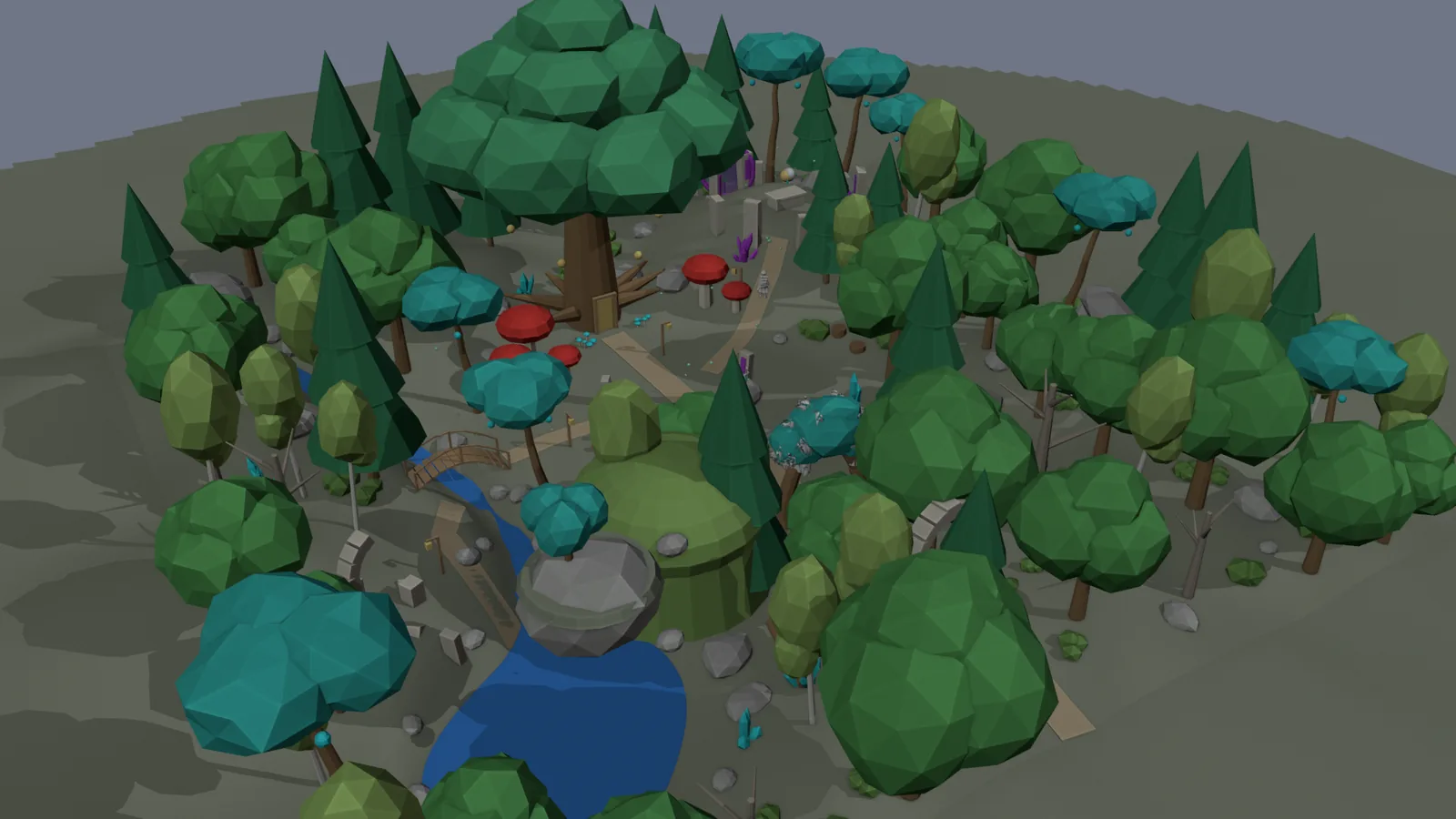 The same view with the original blocks