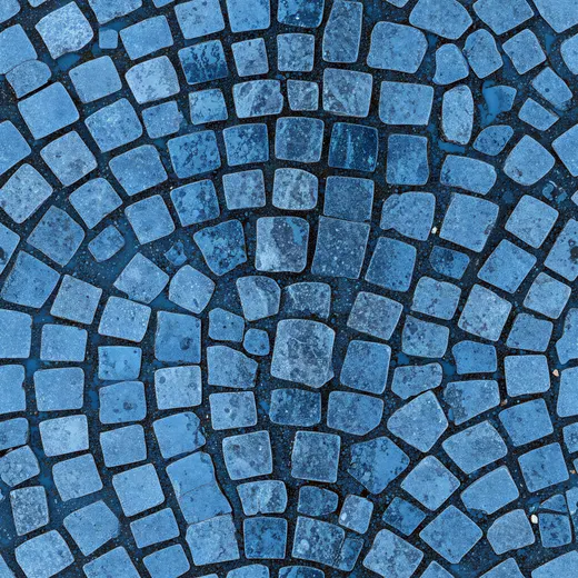 Wet cobblestones