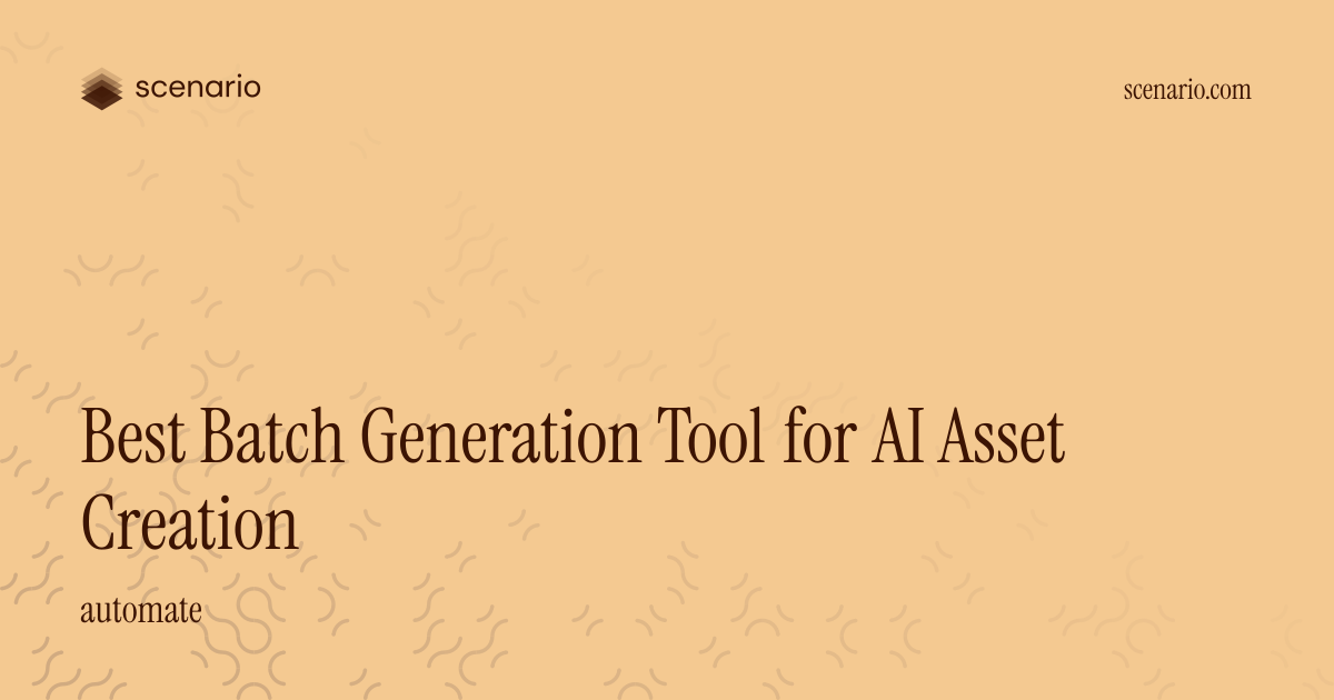 Best Batch Generation Tool for AI Asset Creation | Scenario