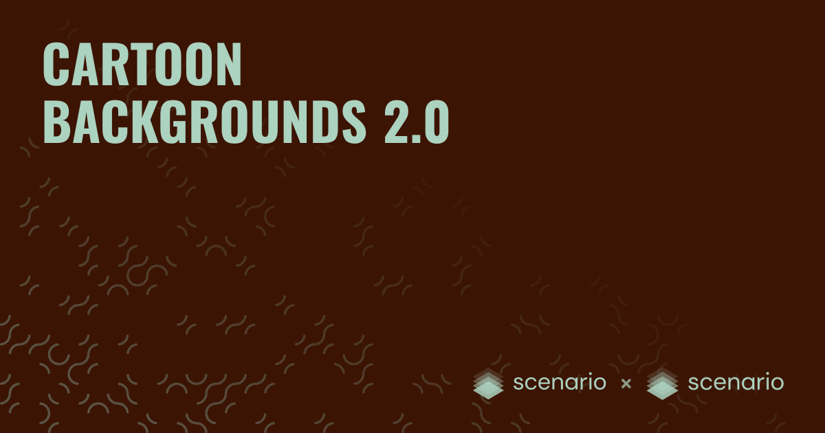 Best Cartoon Background Generator with Flux LoRA | Scenario