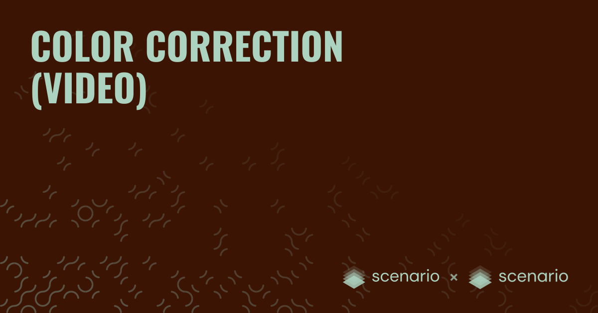 Best Color Correction Video Tool for AI-Powered Editing | Scenario