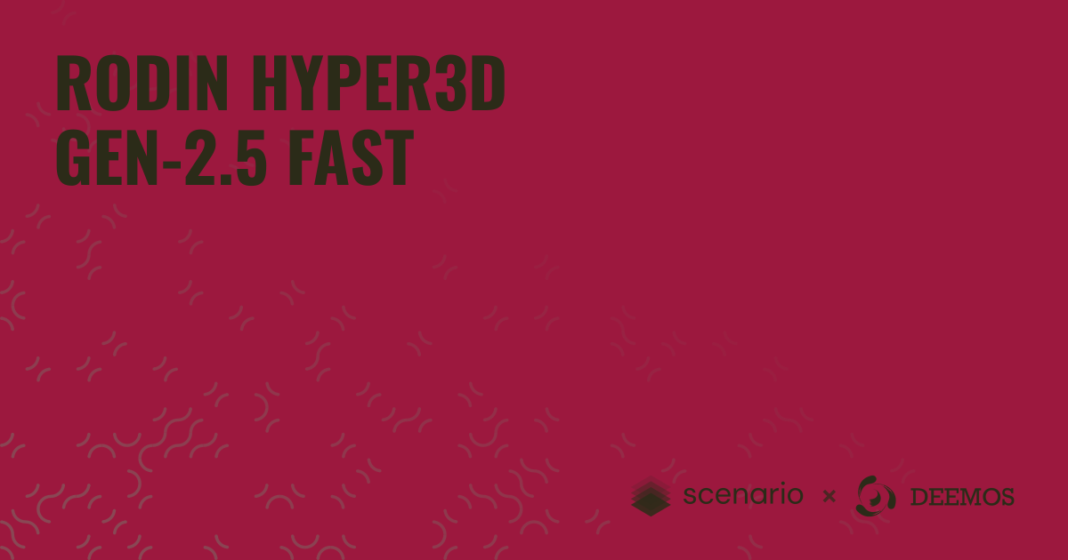 Rodin Hyper3D Gen-2.5 Fast | Scenario