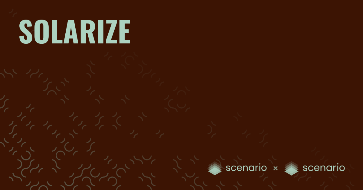 Best Solarize Image Effect Tool for AI-Powered Photo Editing | Scenario