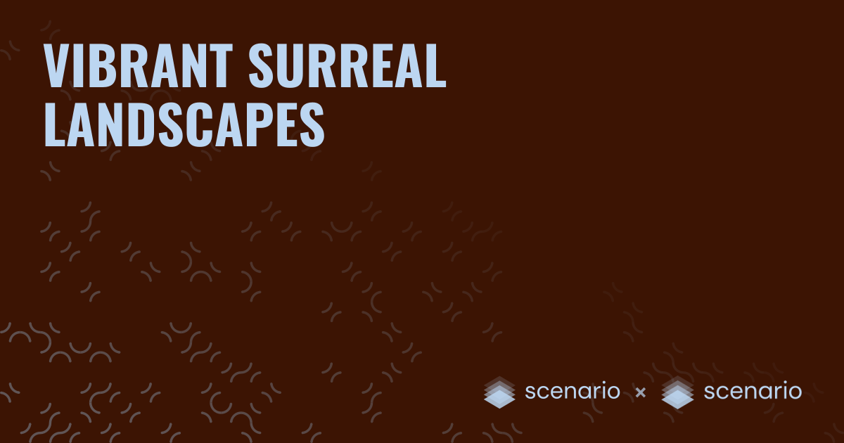 Best Surreal Landscape AI Model for Glossy Paint-Like Scenes | Scenario