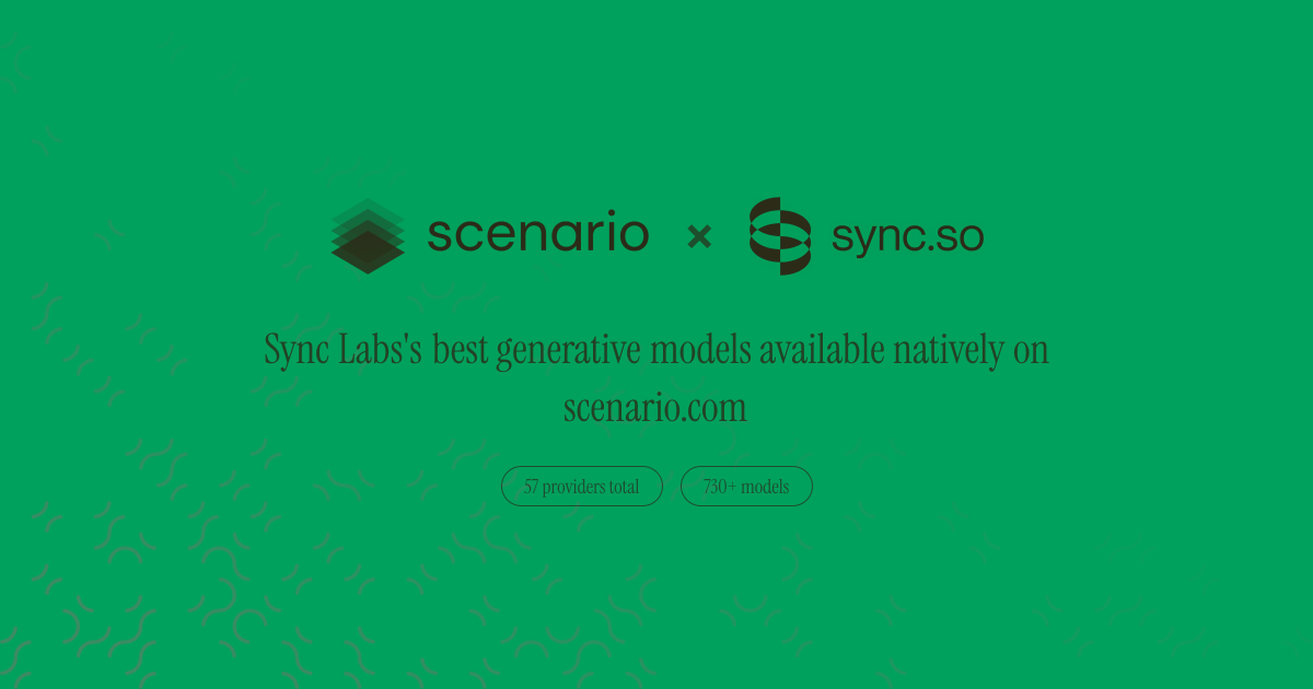 Sync Labs on Scenario – AI Lip Sync for Video | Scenario